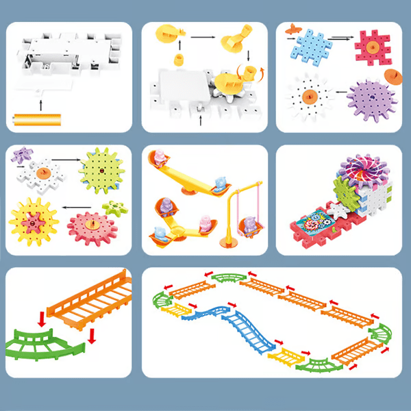 Elektrische Blokken met Tandwielen voor Kinderen: Creëer en Leer 